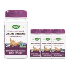 Nature's Way 高麗蔘素食膠囊 550mg, 60 件, 4個