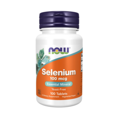 NOW Foods 硒素食補充錠 100mcg, 100顆, 1罐