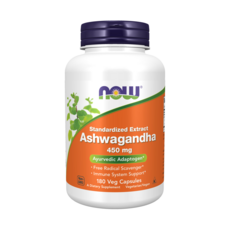 NOW Foods 南非醉茄植物膠囊 450mg, 180顆, 1罐