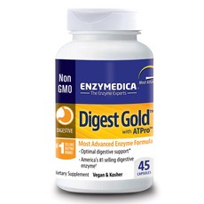 ENZYMEDICA Digest Gold ATPro綜合酵素膠囊, 45顆, 1罐