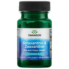 Swanson 斯旺森 蝦紅素&玉米黃素軟膠囊, 60顆, 1罐