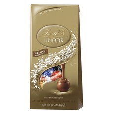 Lindt 瑞士蓮 Lindor綜合松露巧克力 4種口味, 1袋, 540g