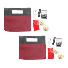 Elizabeth Arden 伊麗莎白雅頓 收納包 酒紅色+旅行用化妝保養 6入組, 2組