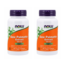 NOW Foods 鋸棕櫚320mg素食軟膠囊, 90顆, 2罐