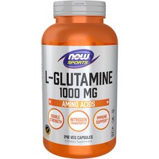 NOW Foods 左旋麩醯胺酸植物膠囊 1000mg, 240顆, 1罐