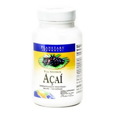 Planetary Herbals 巴西莓膠囊 500mg, 1個, 120 件