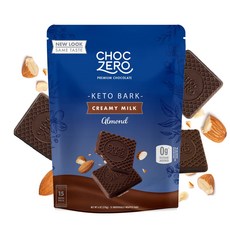 ChocZero 酮樹皮牛奶巧克力杏仁, 1個, 170g