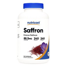 nutricost 藏紅花 88.5mg 膠囊, 1個, 240 件, 240顆