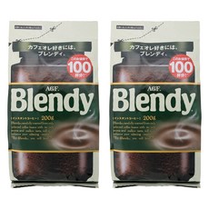 AGF Blendy 經典即溶咖啡補充包, 2包, 1包, 200g