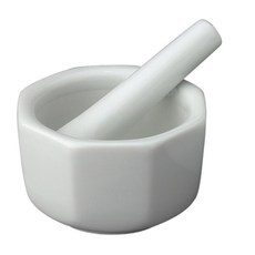 HAROLD IMPORT COMPANY 八角形附棒研磨缽, 白色, 1組