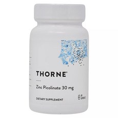Thorne 吡啶甲酸鋅膠囊 30mg, 1個, 60顆