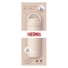 THERMOS 膳魔師 手提式真空保溫杯 JOV-320, 米粉色, 420ml, 1個