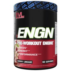 EVLUTIONNUTRITION 運動前能量補充粉 櫻桃檸檬口味, 1罐, 600g