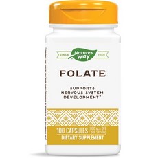 Nature's Way 然萃維 葉酸膠囊 800mcg, 100顆, 1罐