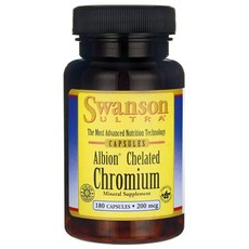 Swanson 斯旺森 Albion螯合鉻膠囊 200mcg, 180顆, 1罐