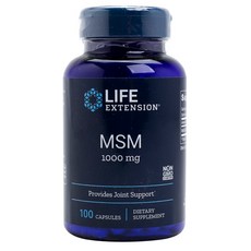 LIFE EXTENSION MSM膠囊 1000mg, 100顆, 1罐