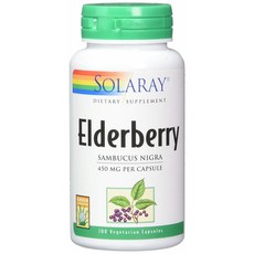 Solaray 接骨木果素食膠囊 450mg, 100顆, 1罐