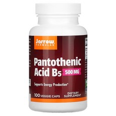Jarrow FORMULAS 賈羅公式 維他命B5膠囊 500mg, 100顆, 1罐