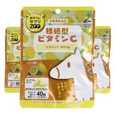 Unimat 長效型維他命C 400mg咀嚼錠 檸檬口味, 3個, 40顆