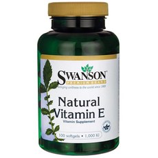 Swanson 斯旺森 維生素E軟膠囊 1000IU, 100顆, 1罐