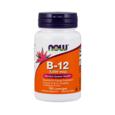 NOW Foods 維他命B12錠 2000mcg, 100顆, 1罐