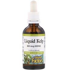 natural Factors 碘滴劑 800mcg, 50毫升, 1瓶