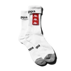KAPPA 남녀공용 222반다 컬렉션 앵클 삭스 화이트, 사이즈:260