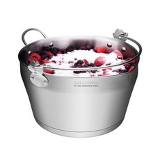 [벨라쿠진] 18-10스텐 9리터 잼팟 Jam Pot/maslin pan, 상세 설명 참조, 상세 설명 참조