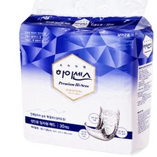 하이센스 프리미엄 남녀공용 속기저귀 일자절약형패드1박스300매입, 10팩, 30매입