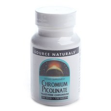 소스내츄럴스 크롬 피콜리네이트 200mcg 타블렛 글루텐 프리 무설탕, 120개입, 1개, 120정
