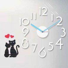 DIY 벽시계 폰트프리 화이트아크릴