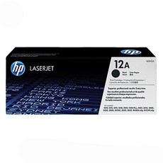 HP No.12A 정품토너 Q2612A, Black, 1개 Black, 1개