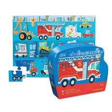Vehicles 36pcs Shaped Floor Puzzle, 68x50cm, 36피스, 1개