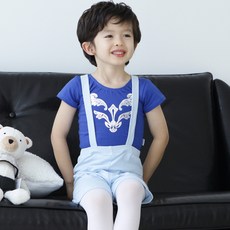 발레키즈 남아용 마르코 실버 반팔티셔츠
