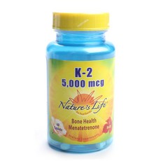 Natures Life K-2 5000mcg 타블렛, 60개입, 1개