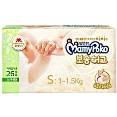 마미포코 보송허그 밴드형 기저귀 남녀공용, 소형(S)
