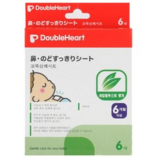 더블하트 코 목 상쾌 시트, 6매입, 1개