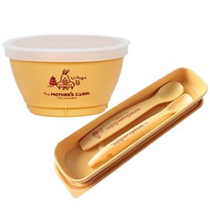 MOTHER'S CORN 副食品餵食碗+餐具, 5入
