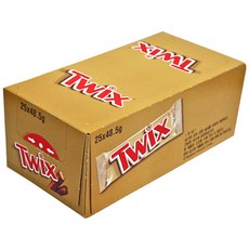 트윅스 싱글 25개입/1곽/초코바/초콜릿/twix, 25개, 25개입