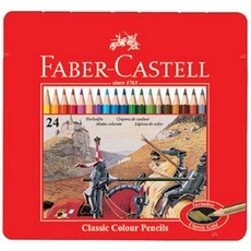 파버카스텔 유성 색연필 24색/틴케이스/전문가용, 24색, 1개