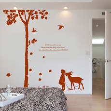 나무무늬스티커