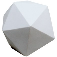 MORYARTS幾何圖形20面體石膏像, 1 個, 13 x 13 厘米