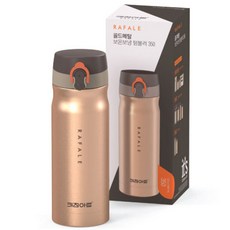 키친아트 라팔 골드메탈 보온 텀블러, 350ml, 1개
