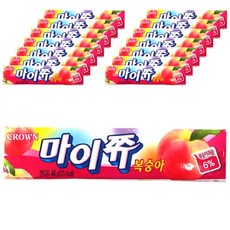 크라운 마이쮸 복숭아, 44g, 15개입