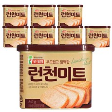 롯데햄 런천미트 프레스햄, 340g, 8개입