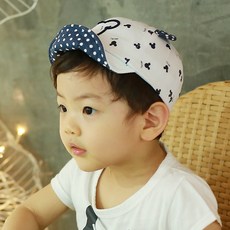 무슈 미니도트 얌채캡 유아 모자