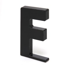 壓克力立式裝飾大寫字母, 首字母 01 F（黑色）