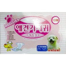 왈왈 애견 기저귀 매직벨트 10매입, 초소형, 1개