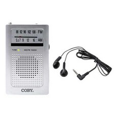 코비 재난대비 휴대용 미니 라디오, CXPR30, 실버