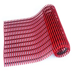 월광매트 일반형 미끄럼방지매트 90 x 100 cm, 빨강색, 1개